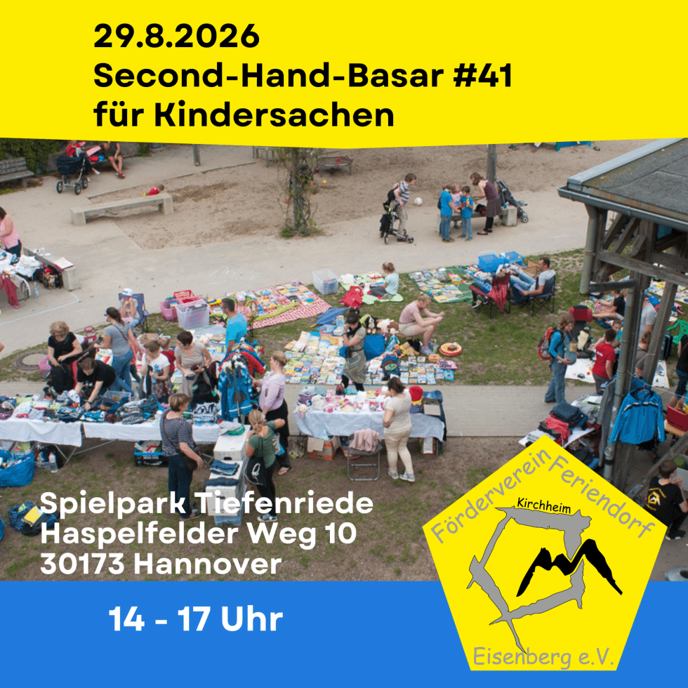 Second-Hand-Basar für Kindersachen am 29.8.2026