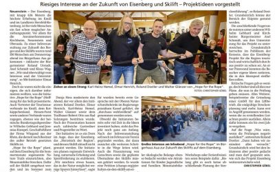 Erhalt des Skilifts am Eisenberg